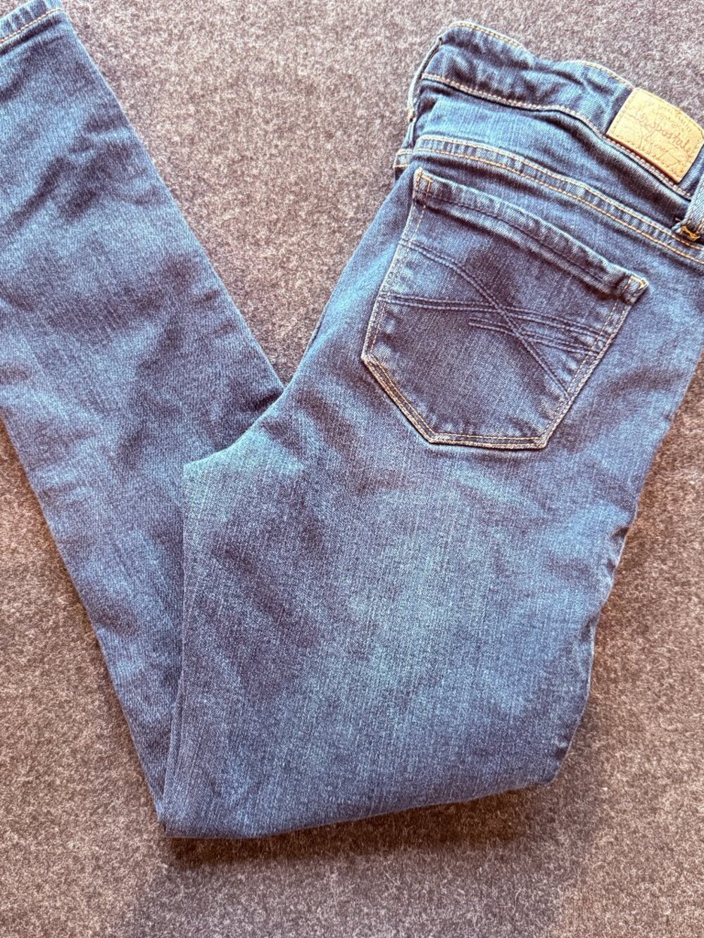 Aeropostale Lola Skinny Jeggings Women's 10 Short Medium Wash Stretch Jeans